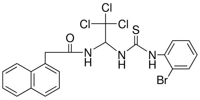 N-(1-(3-(2-BR-PH)-THIOUREIDO)-2,2,2-TRICHLORO-ETHYL)-2-NAPHTHALEN-1-YL-ACETAMIDE