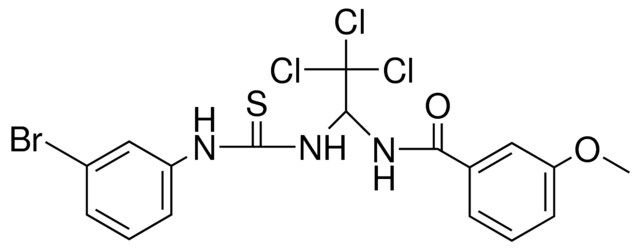 N-(1-(3-(3-BROMO-PHENYL)-THIOUREIDO)-2,2,2-TRICHLORO-ETHYL)-3-METHOXY-BENZAMIDE