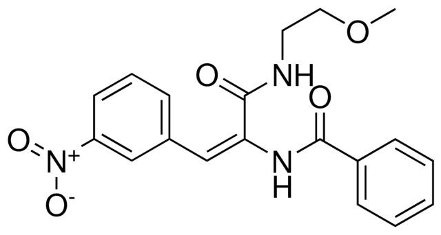 N-(1-(2-METHOXY-ETHYLCARBAMOYL)-2-(3-NITRO-PHENYL)-VINYL)-BENZAMIDE