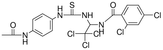 N-(1-(3-(4-AC-AMINO-PH)-THIOUREIDO)-2,2,2-TRICHLORO-ET)-2,4-DICHLORO-BENZAMIDE