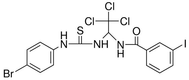 N-(1-(3-(4-BROMO-PHENYL)-THIOUREIDO)-2,2,2-TRICHLORO-ETHYL)-3-IODO-BENZAMIDE