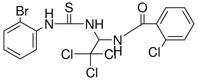 N-(1-(3-(2-BROMO-PHENYL)-THIOUREIDO)-2,2,2-TRICHLORO-ETHYL)-2-CHLORO-BENZAMIDE