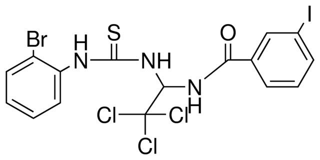 N-(1-(3-(2-BROMO-PHENYL)-THIOUREIDO)-2,2,2-TRICHLORO-ETHYL)-3-IODO-BENZAMIDE