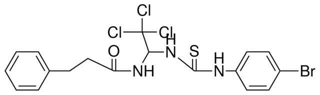 N-(1-(3-(4-BR-PHENYL)-THIOUREIDO)-2,2,2-TRICHLORO-ETHYL)-3-PHENYL-PROPIONAMIDE