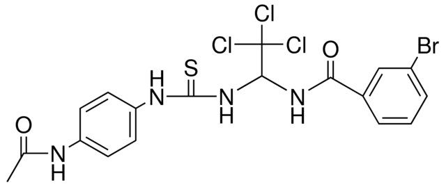 N-(1-(3-(4-ACETYLAMINO-PH)-THIOUREIDO)-2,2,2-TRICHLORO-ETHYL)-3-BROMO-BENZAMIDE