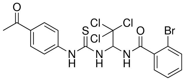 N-(1-(3-(4-ACETYL-PHENYL)-THIOUREIDO)-2,2,2-TRICHLORO-ETHYL)-2-BROMO-BENZAMIDE