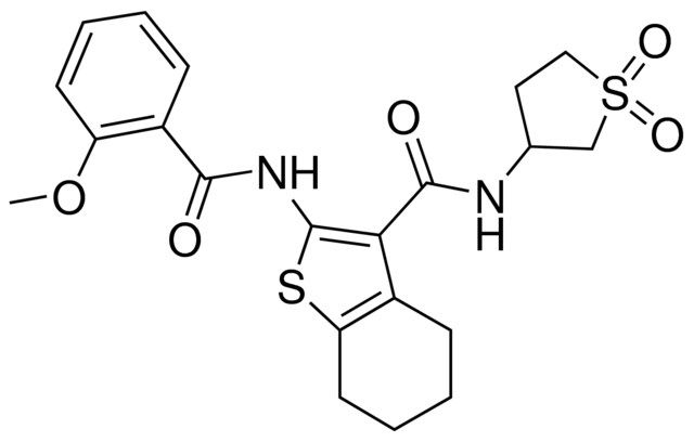 N-(1,1-DIOXIDOTETRAHYDRO-3-THIENYL)-2-[(2-METHOXYBENZOYL)AMINO]-4,5,6,7-TETRAHYDRO-1-BENZOTHIOPHENE-3-CARBOXAMIDE