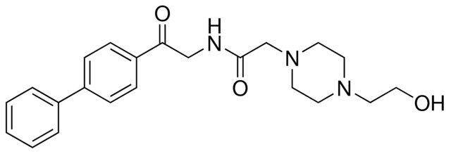 N-(2-[1,1'-BIPHENYL]-4-YL-2-OXOETHYL)-2-[4-(2-HYDROXYETHYL)-1-PIPERAZINYL]ACETAMIDE