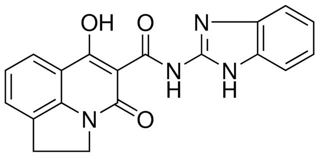 N-(1H-BENZIMIDAZOL-2-YL)-6-HYDROXY-4-OXO-1,2-DIHYDRO-4H-PYRROLO[3,2,1-IJ]QUINOLINE-5-CARBOXAMIDE