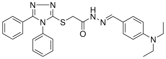 N'-{(E)-[4-(DIETHYLAMINO)PHENYL]METHYLIDENE}-2-[(4,5-DIPHENYL-4H-1,2,4-TRIAZOL-3-YL)SULFANYL]ACETOHYDRAZIDE