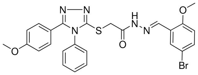 N'-[(E)-(5-BROMO-2-METHOXYPHENYL)METHYLIDENE]-2-{[5-(4-METHOXYPHENYL)-4-PHENYL-4H-1,2,4-TRIAZOL-3-YL]SULFANYL}ACETOHYDRAZIDE