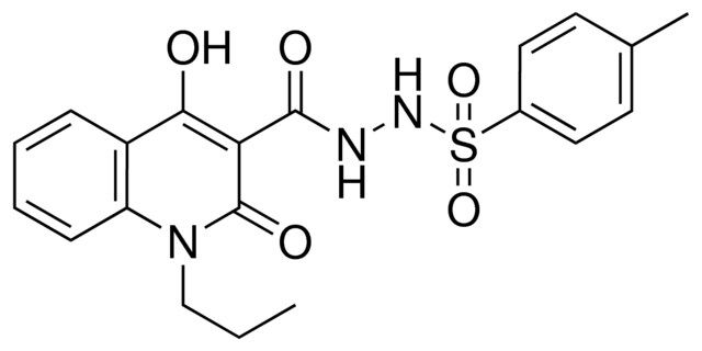 N'-[(4-HYDROXY-2-OXO-1-PROPYL-1,2-DIHYDRO-3-QUINOLINYL)CARBONYL]-4-METHYLBENZENESULFONOHYDRAZIDE