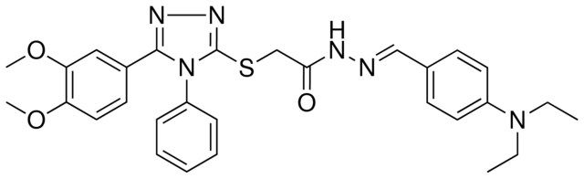 N'-{(E)-[4-(DIETHYLAMINO)PHENYL]METHYLIDENE}-2-{[5-(3,4-DIMETHOXYPHENYL)-4-PHENYL-4H-1,2,4-TRIAZOL-3-YL]SULFANYL}ACETOHYDRAZIDE