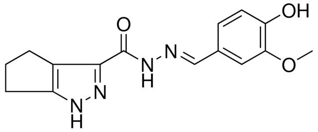 N'-[(E)-(4-HYDROXY-3-METHOXYPHENYL)METHYLIDENE]-1,4,5,6-TETRAHYDROCYCLOPENTA[C]PYRAZOLE-3-CARBOHYDRAZIDE