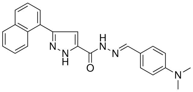 N'-{(E)-[4-(DIMETHYLAMINO)PHENYL]METHYLIDENE}-3-(1-NAPHTHYL)-1H-PYRAZOLE-5-CARBOHYDRAZIDE