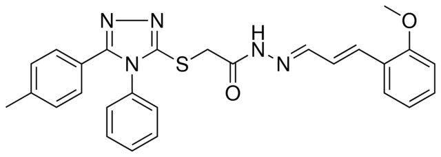 N'-[(E,2E)-3-(2-METHOXYPHENYL)-2-PROPENYLIDENE]-2-{[5-(4-METHYLPHENYL)-4-PHENYL-4H-1,2,4-TRIAZOL-3-YL]SULFANYL}ACETOHYDRAZIDE