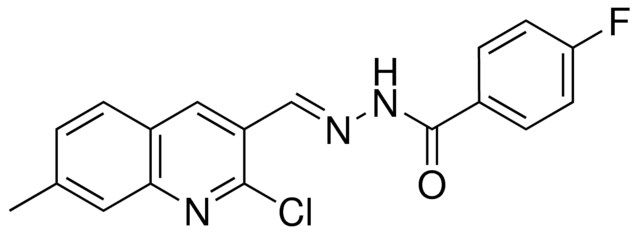 N'-((2-CHLORO-7-METHYL-3-QUINOLINYL)METHYLENE)-4-FLUOROBENZOHYDRAZIDE