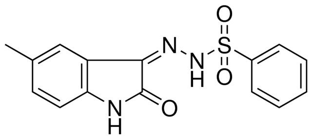 N'-[(3Z)-5-METHYL-2-OXO-1,2-DIHYDRO-3H-INDOL-3-YLIDENE]BENZENESULFONOHYDRAZIDE