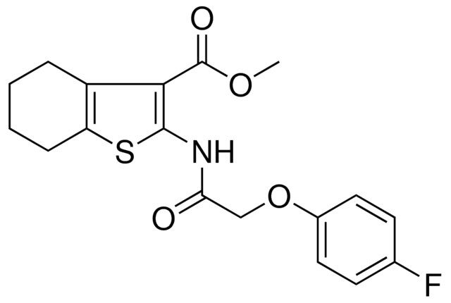 ME 2-(((4-F-PHENOXY)AC)AMINO)-4,5,6,7-TETRAHYDRO-1-BENZOTHIOPHENE-3-CARBOXYLATE