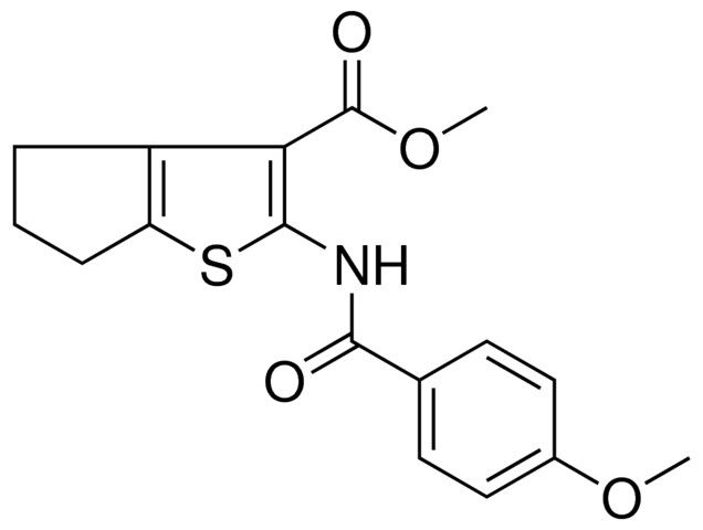 ME 2-((4-MEO-BENZOYL)AMINO)-5,6-DIHYDRO-4H-CYCLOPENTA(B)THIOPHENE-3-CARBOXYLATE