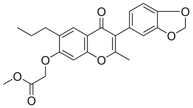 ME ((3-(1,3-BENZODIOXOL-5-YL)-2-ME-4-OXO-6-PROPYL-4H-CHROMEN-7-YL)OXY)ACETATE