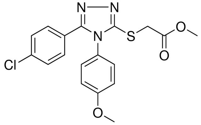 ME ((5-(4-CHLOROPHENYL)-4-(4-METHOXYPHENYL)-4H-1,2,4-TRIAZOL-3-YL)THIO)ACETATE