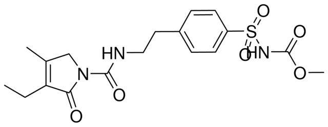 METHYL (4-(2-(((3-ETHYL-4-METHYL-2-OXO-2,5-DIHYDRO-1H-PYRROL-1-YL)CARBONYL)AMINO)ETHYL)PHENYL)SULFONYLCARBAMATE