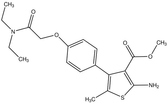 Me 2-amino-4-(4-(2-(diethylamino)-2-oxoethoxy)Ph)-5-Me-thiophene-3-carboxylate