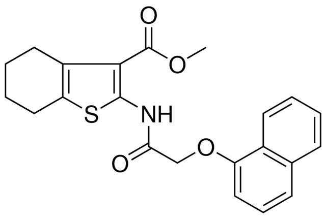 METHYL 2-{[(1-NAPHTHYLOXY)ACETYL]AMINO}-4,5,6,7-TETRAHYDRO-1-BENZOTHIOPHENE-3-CARBOXYLATE