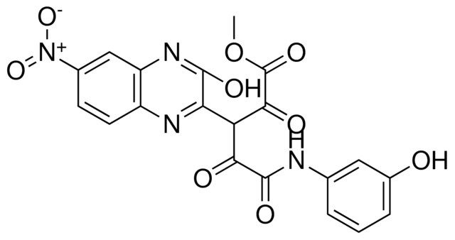 ME 5-(3-HYDROXYANILINO)-3-(3-HO-6-NITRO-2-QUINOXALINYL)-2,4,5-TRIOXOPENTANOATE