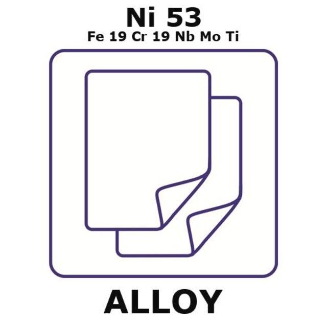 Inconel<sup>®</sup> alloy 718-heat resisting alloy, Ni53Fe19Cr19NbMoTi