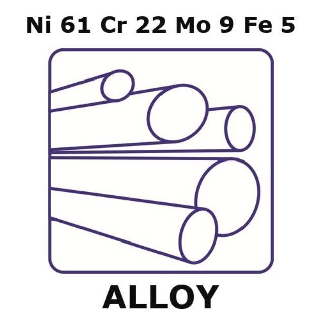 Inconel<sup>®</sup> 625-corrosion resistant alloy, Ni61Cr22Mo9Fe5