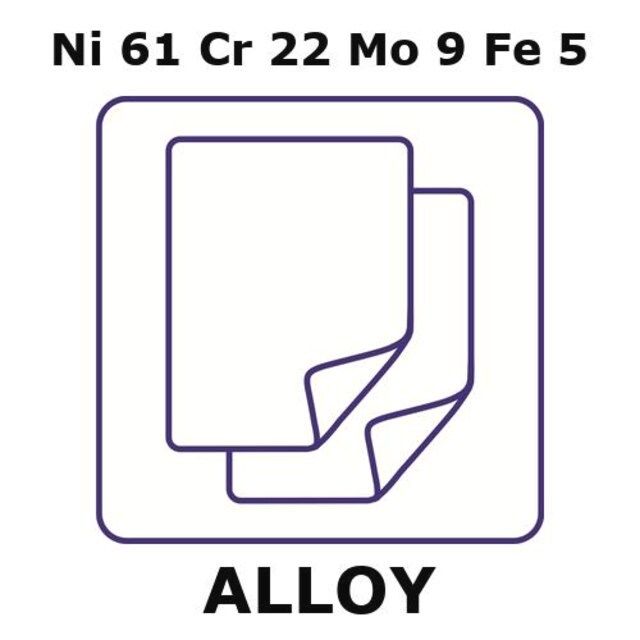 Inconel<sup>®</sup> 625-corrosion resistant alloy, Ni61Cr22Mo9Fe5