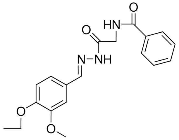 HIPPURIC ACID N-(4-ETHOXY-3-METHOXYBENZYLIDENE)HYDRAZIDE