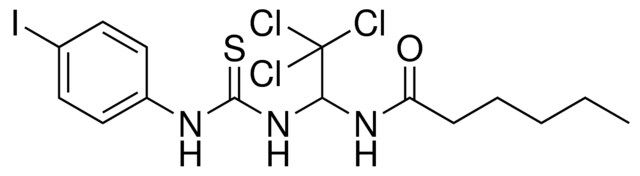 HEXANOIC ACID (2,2,2-TRICHLORO-1-(3-(4-IODO-PHENYL)-THIOUREIDO)-ETHYL)-AMIDE