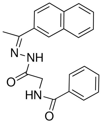 HIPPURIC (1-(2-NAPHTHYL)ETHYLIDENE)HYDRAZIDE