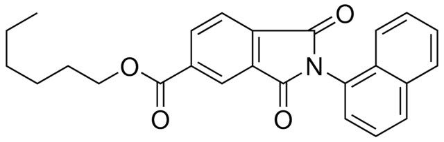 HEXYL 2-(1-NAPHTHYL)-1,3-DIOXO-5-ISOINDOLINECARBOXYLATE