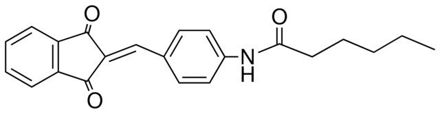 HEXANOIC ACID (4-(1,3-DIOXO-INDAN-2-YLIDENEMETHYL)-PHENYL)-AMIDE