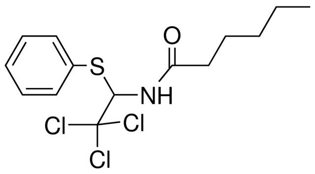 HEXANOIC ACID (2,2,2-TRICHLORO-1-PHENYLSULFANYL-ETHYL)-AMIDE