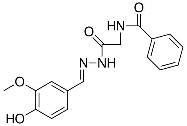 HIPPURIC (4-HYDROXY-3-METHOXYBENZYLIDENE)HYDRAZIDE