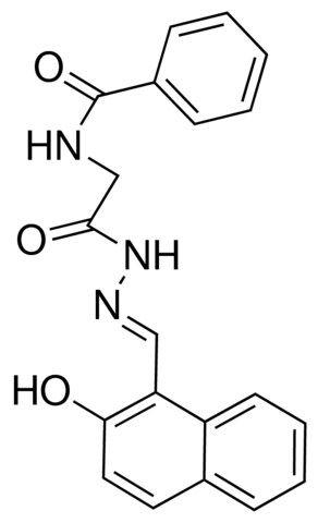 HIPPURIC (2-HYDROXY-1-NAPHTHYLMETHYLENE)HYDRAZIDE