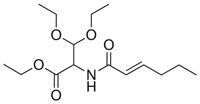 ETHYL 3,3-DIETHOXY-2-[(2E)-2-HEXENOYLAMINO]PROPANOATE