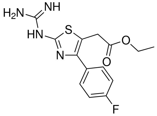 ETHYL [2-[[AMINO(IMINO)METHYL]AMINO]-4-(4-FLUOROPHENYL)-1,3-THIAZOL-5-YL]ACETATE