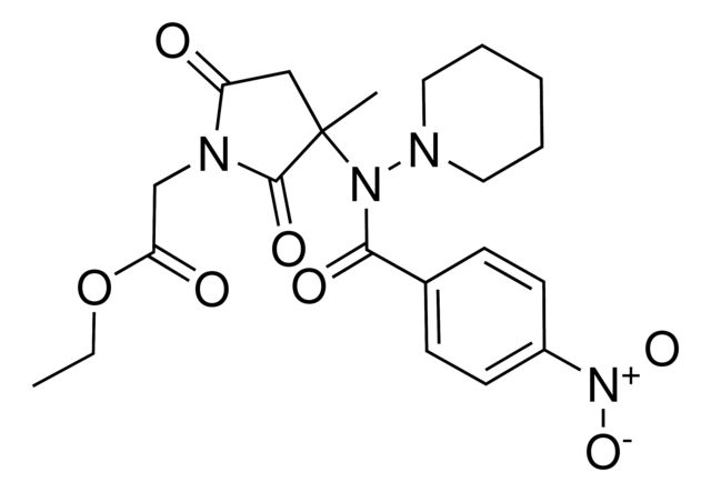 Ethyl {3-methyl-3-[(4-nitrobenzoyl)(1-piperidinyl)amino]-2,5-dioxo-1-pyrrolidinyl}acetate