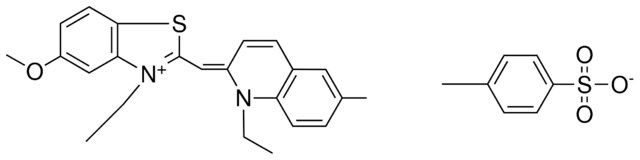 ET-(ET-ME-QUINOLIN-YLIDENEMETHYL)-5-MEO-BENZOTHIAZOL-3-IUM, TOLUENE-4-SULFONATE