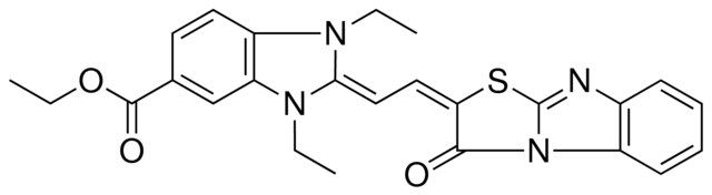 ETHYL (2E)-1,3-DIETHYL-2-[(2E)-2-(3-OXO[1,3]THIAZOLO[3,2-A]BENZIMIDAZOL-2(3H)-YLIDENE)ETHYLIDENE]-2,3-DIHYDRO-1H-BENZIMIDAZOLE-5-CARBOXYLATE