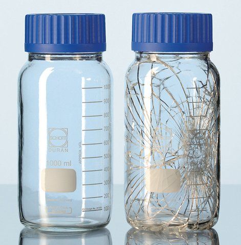 Duran<sup>®</sup> GLS 80 Protect wide mouth graduated laboratory bottles