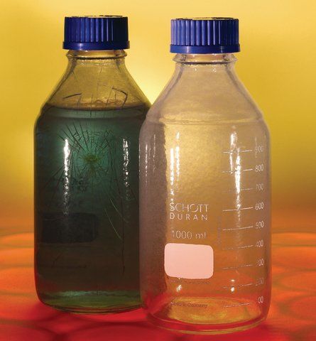 Duran<sup>®</sup> plastic-coated laboratory bottles