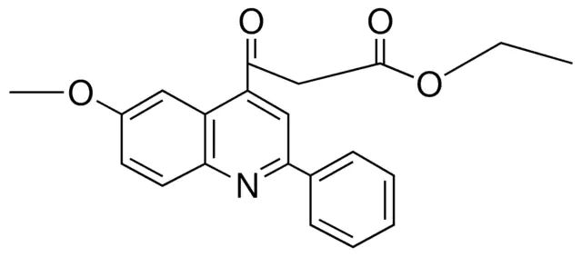 ETHYL 3-(6-METHOXY-2-PHENYL-4-QUINOLYL)-3-OXOPROPIONATE