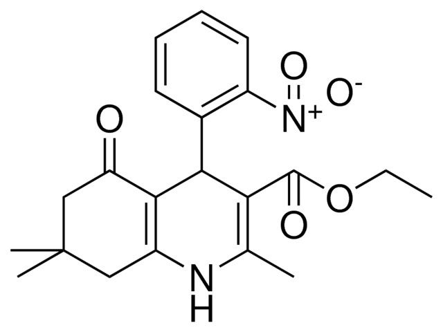 ETHYL 2,7,7-TRIMETHYL-4-(2-NITROPHENYL)-5-OXO-1,4,5,6,7,8-HEXAHYDRO-3-QUINOLINECARBOXYLATE